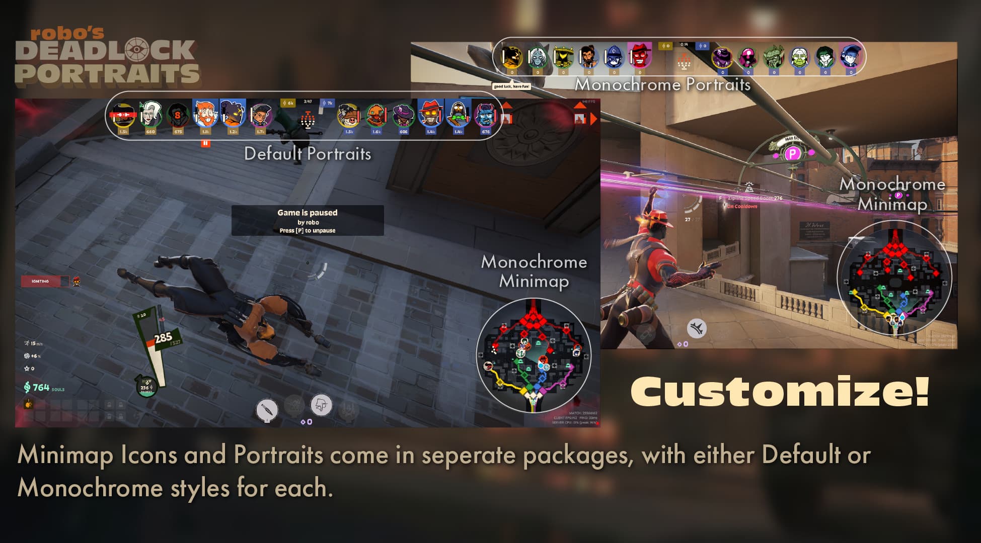 robo's Deadlock Portraits [V3 UPDATE! NEW HEROES!] screenshot 3