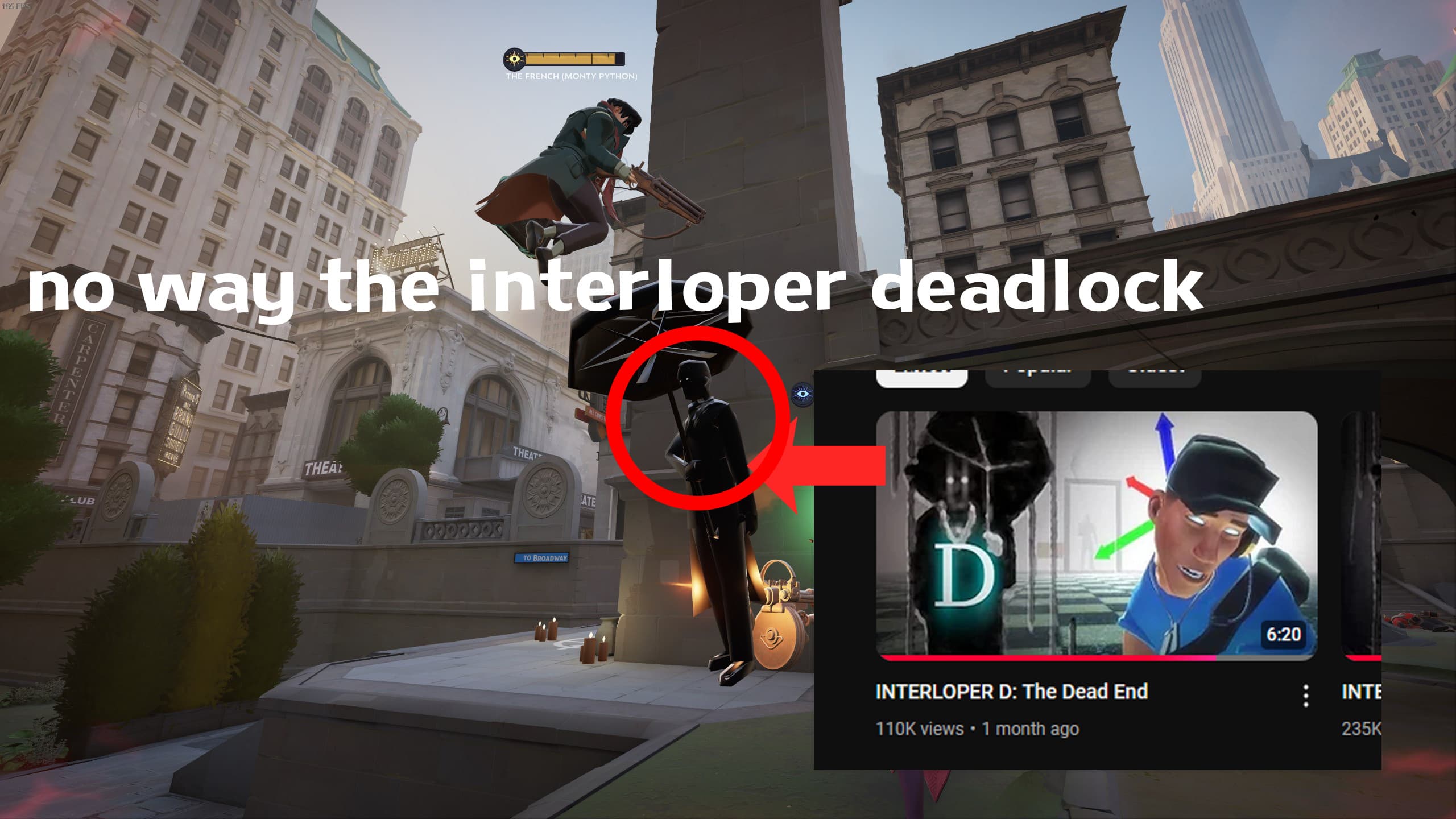 interloper over gray talon bird
