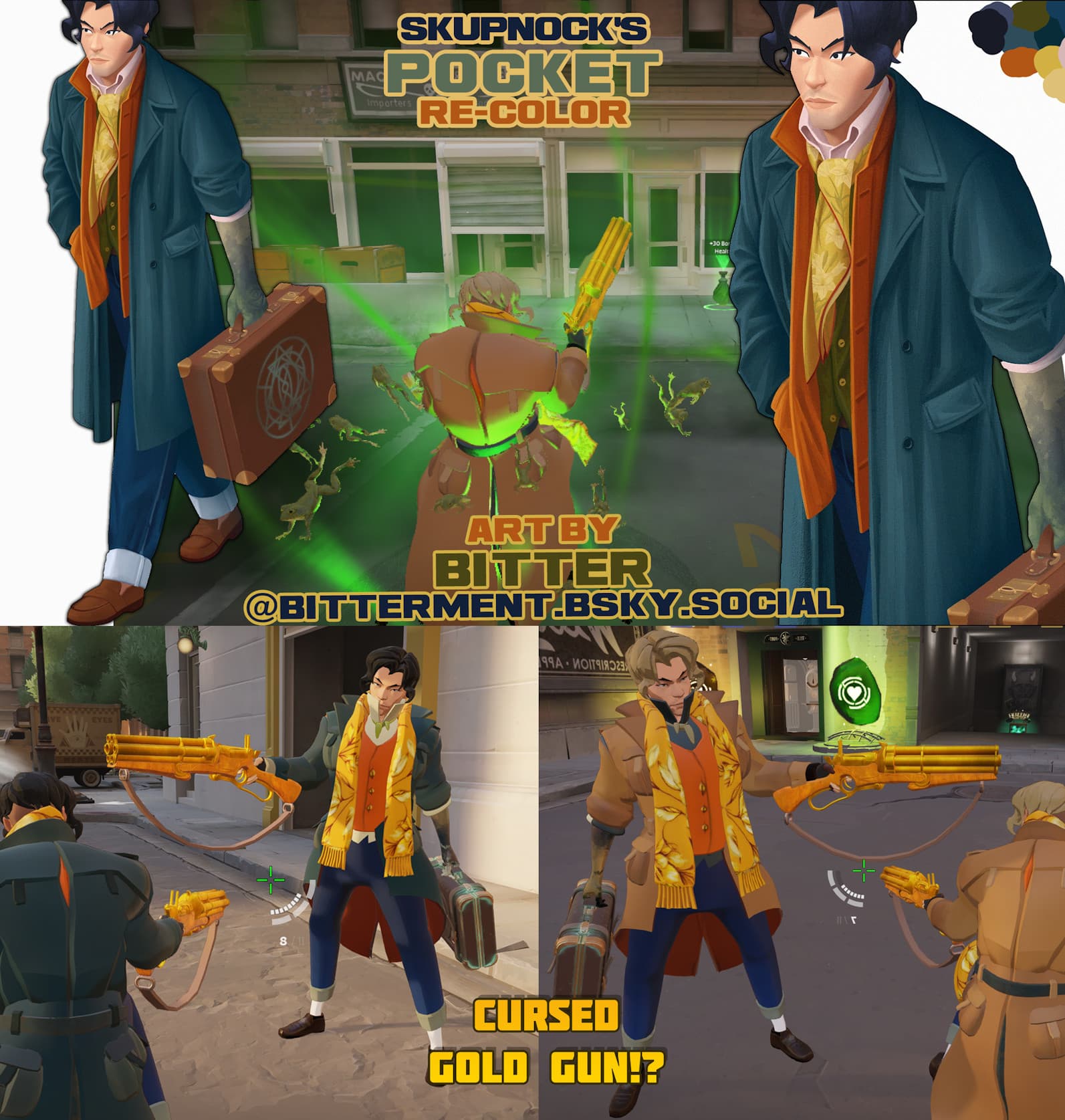 Pocket (Re-Colors & Gold Gun)