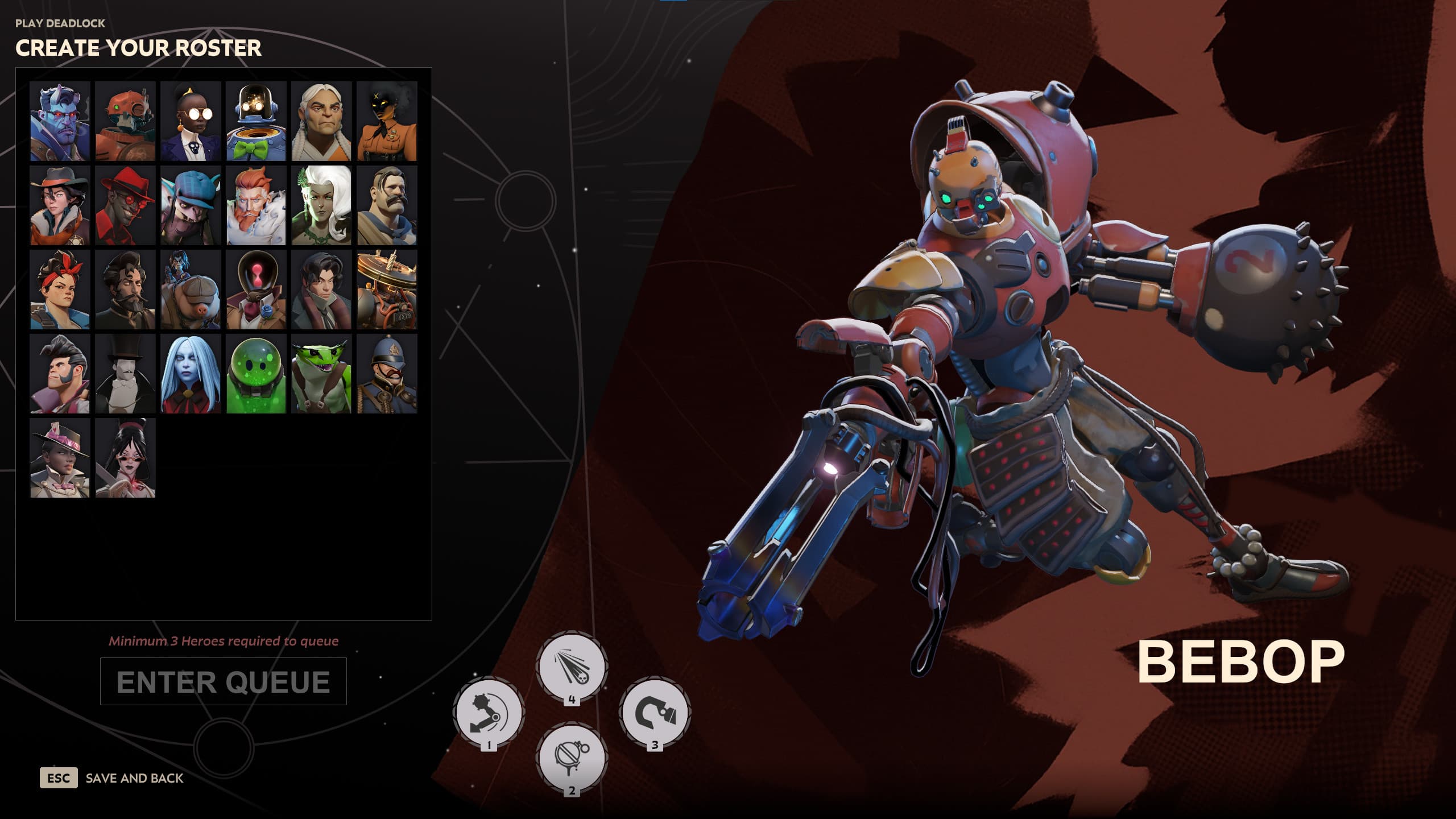 New roster hero select screen screenshot 2
