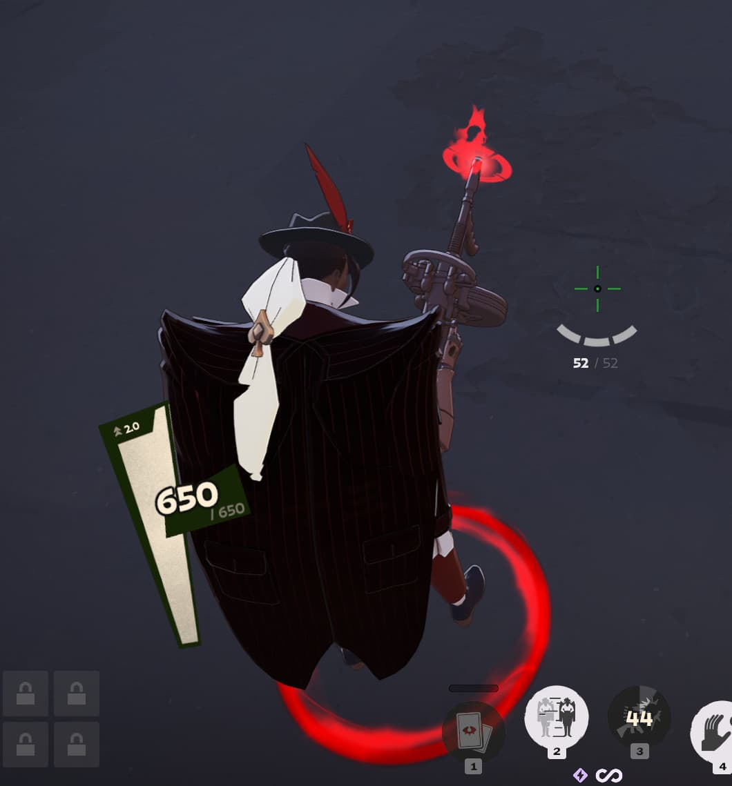 Wraith red recolor with some particles in red screenshot 2