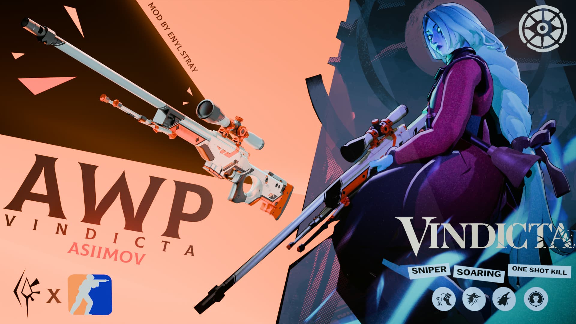 Vindicta Asiimov AWP (Commission) UPDATED!