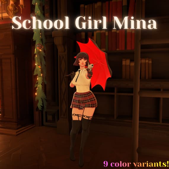 School Girl Mina (WORKS WITH NEW UPDATE)