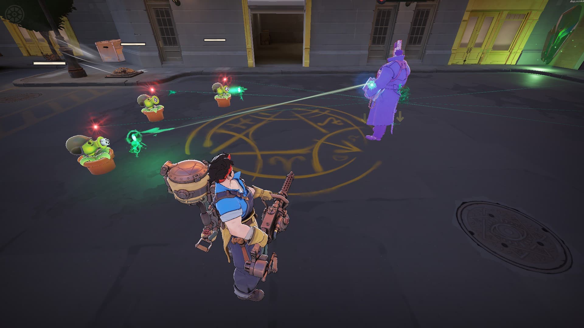 Gatling Pea (PVZ) over McGinnis turret screenshot 2