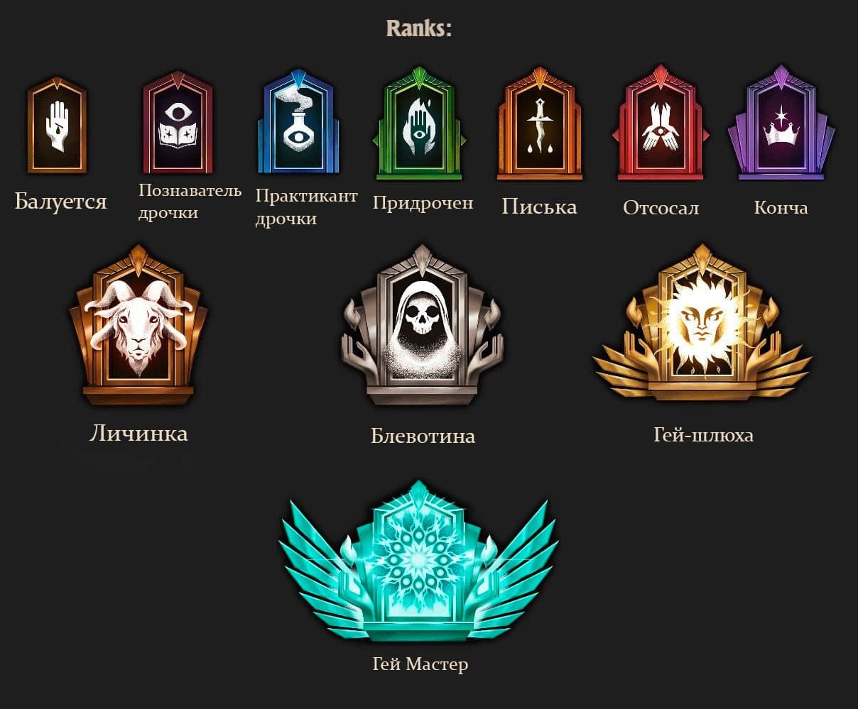 TRUE RANK NAMES screenshot