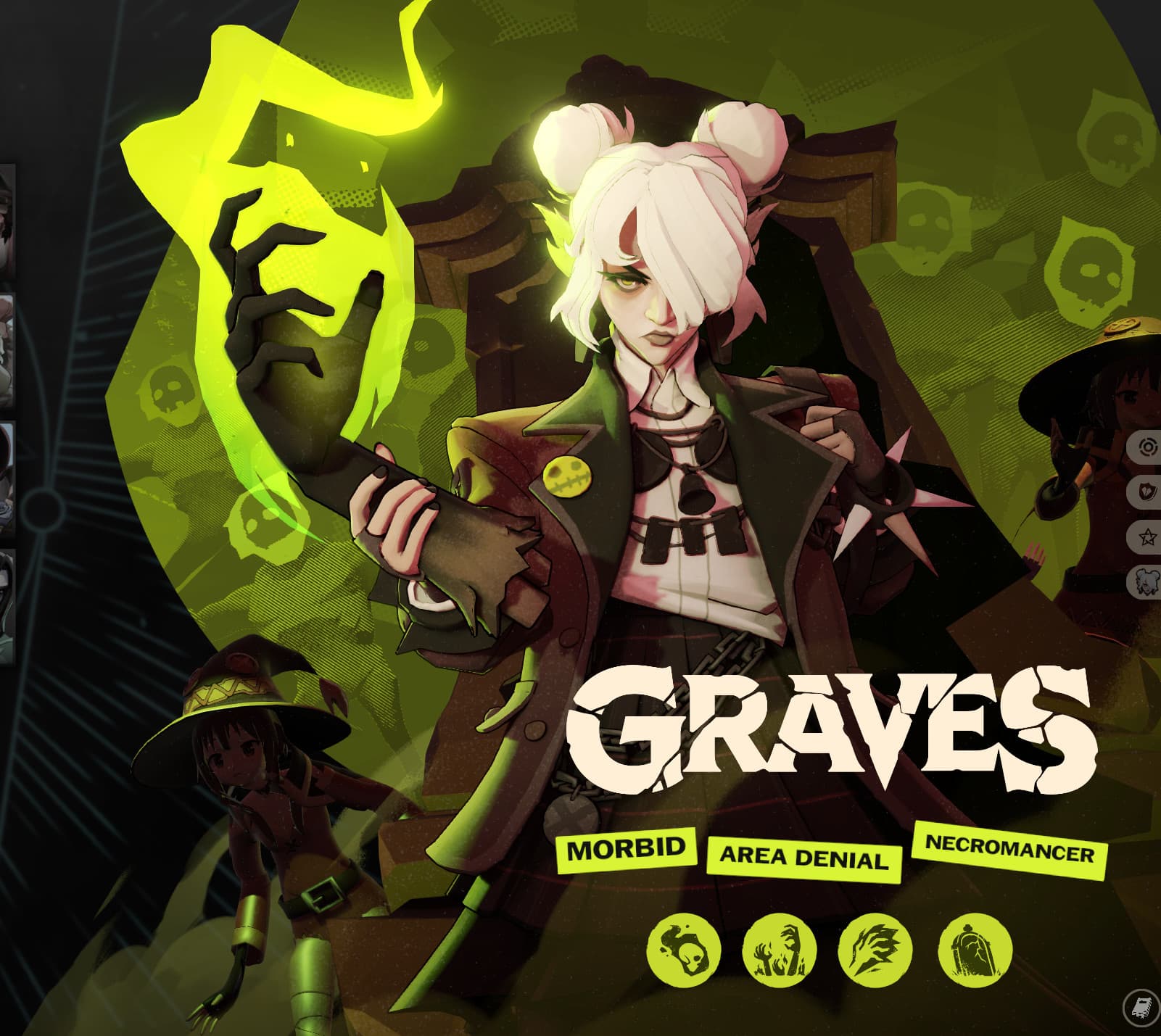 Megumin over Grave's Zombies screenshot