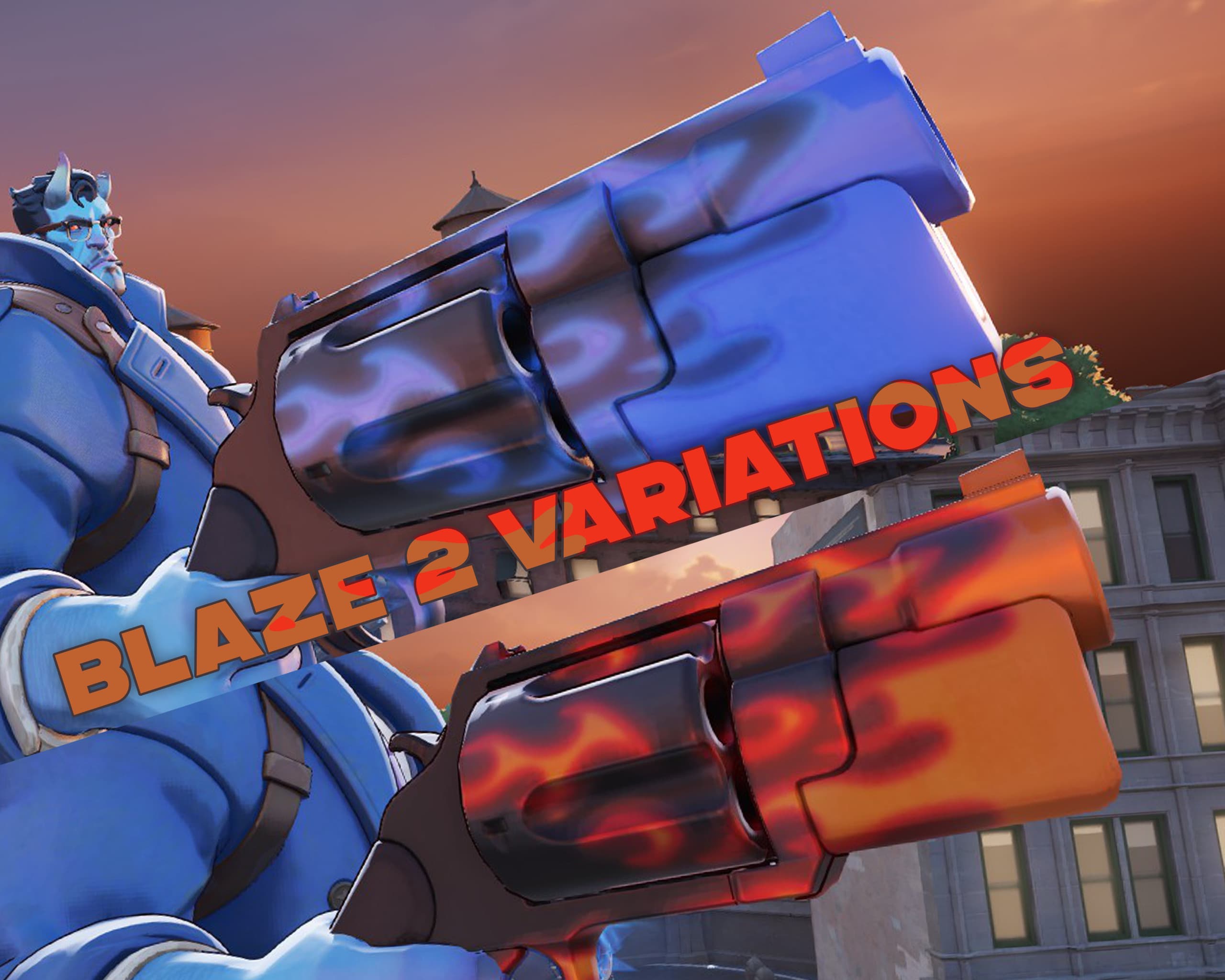 Abrams Gun Skin | Blaze / Blue Blaze