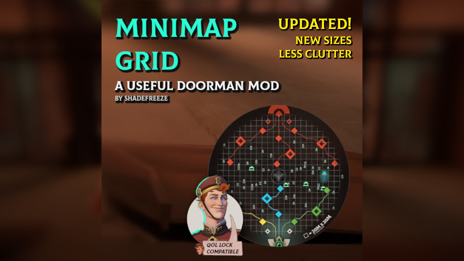 Minimap Grid - A useful Doorman mod screenshot