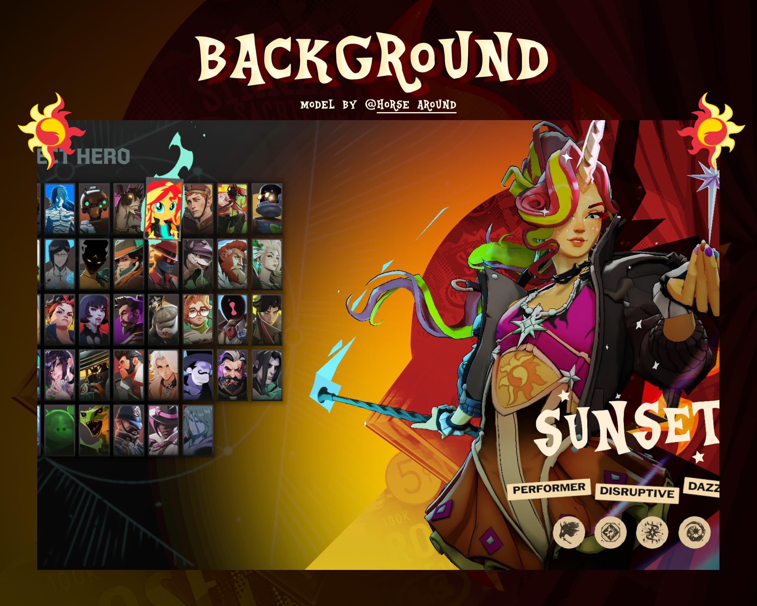 ICON, EFFECTS, BACKGROUND | Sunset Shimmer Celeste screenshot 4