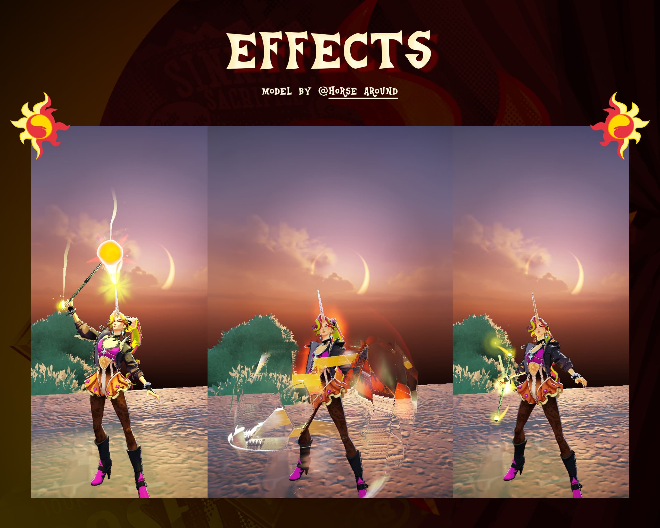 ICON, EFFECTS, BACKGROUND | Sunset Shimmer Celeste screenshot 2