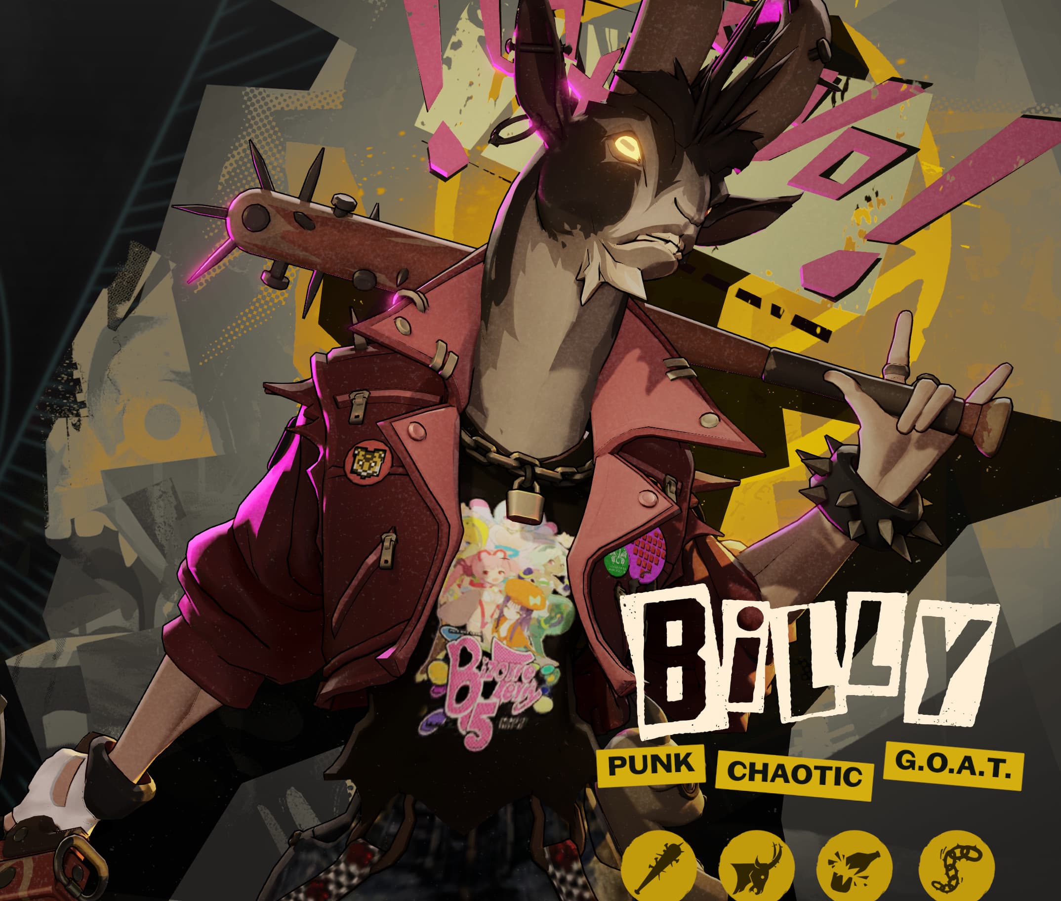Travis Touchdown styled Billy
