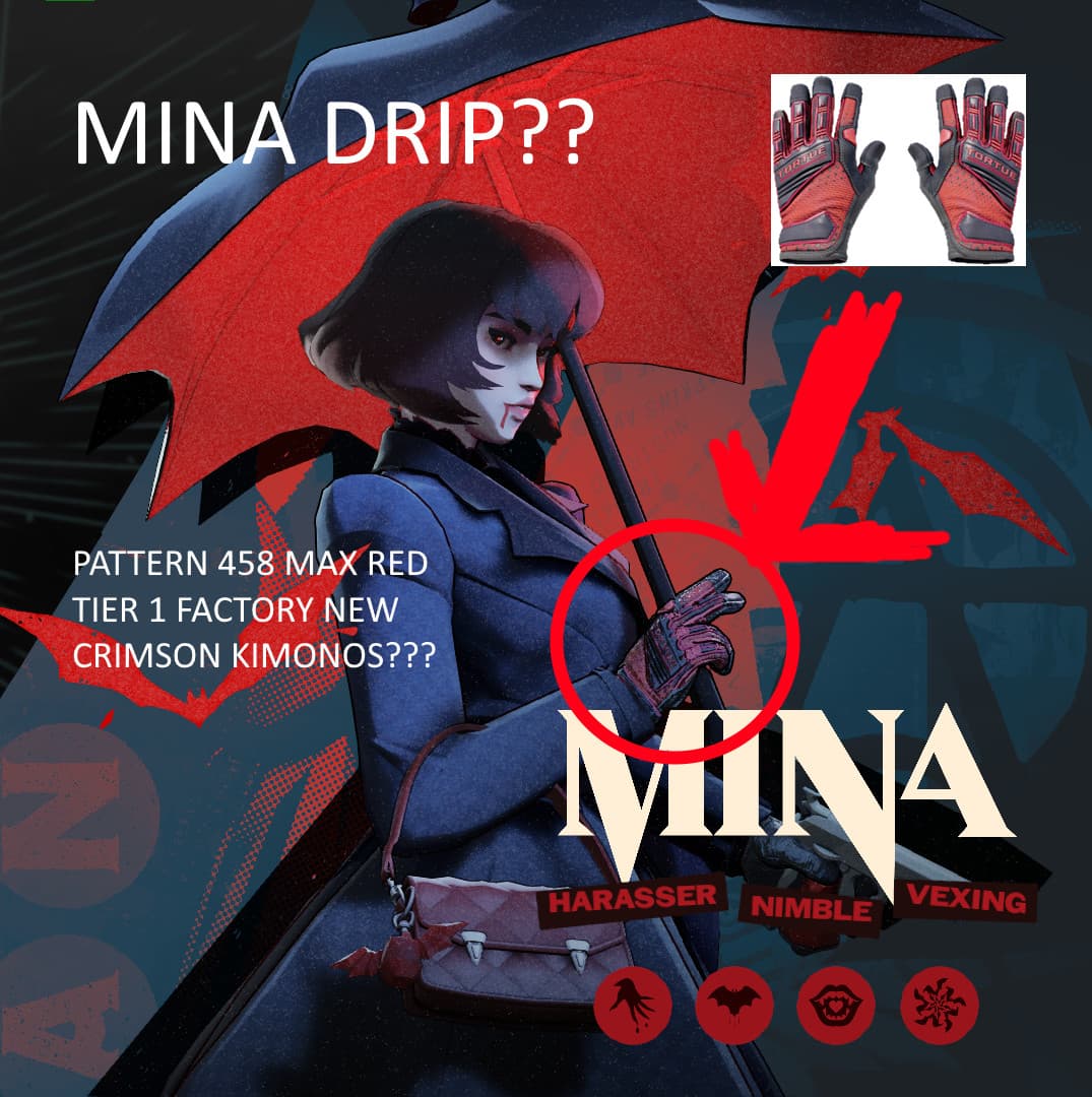 Crimson Kimonos for Mina