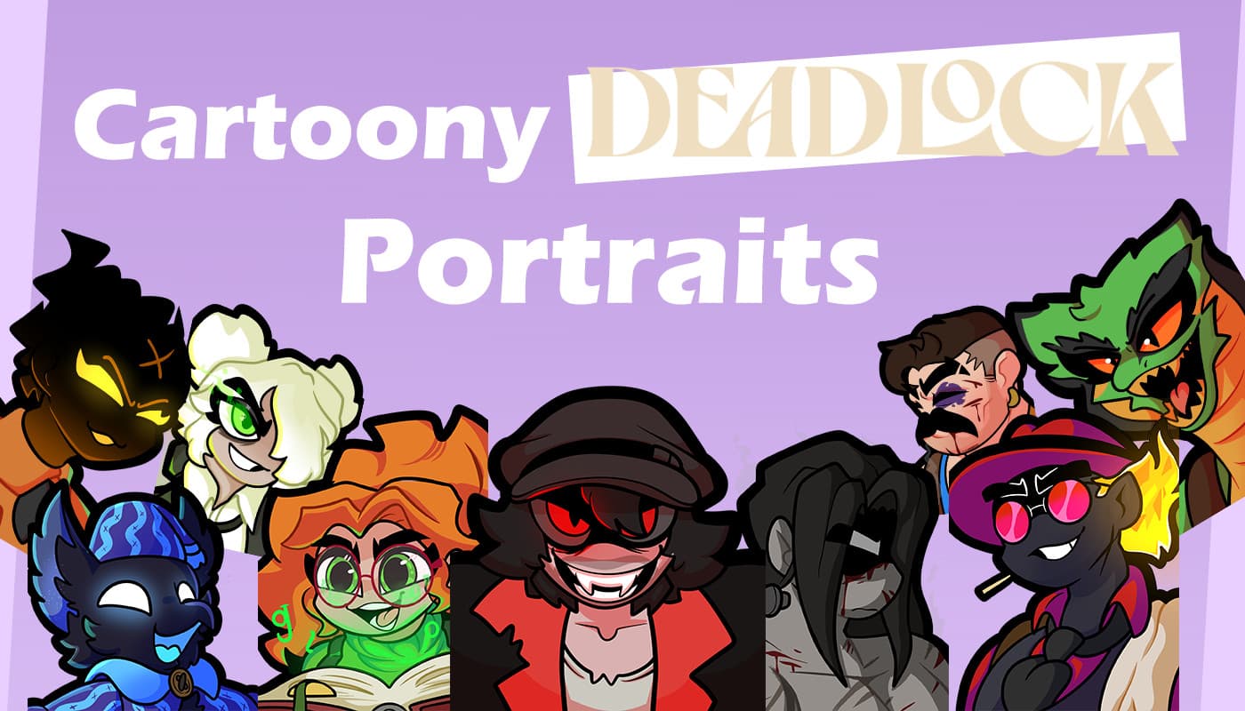 Cartoony Character Portraits
