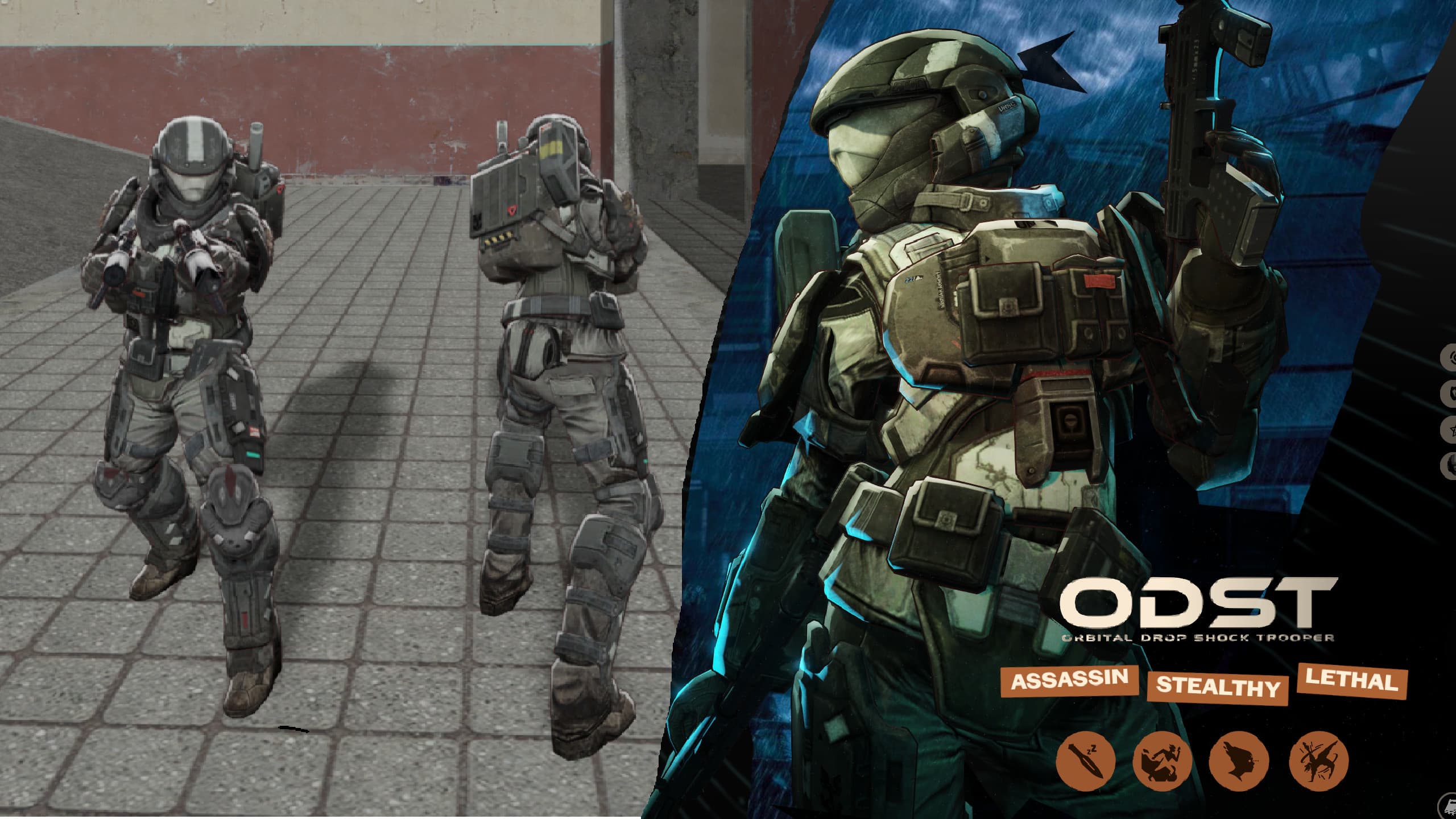 ODST Orbital Drop Shock Troopers (halo model swap)