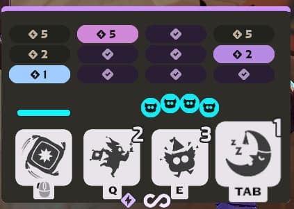 Neon Prime Esque Square Abilities screenshot
