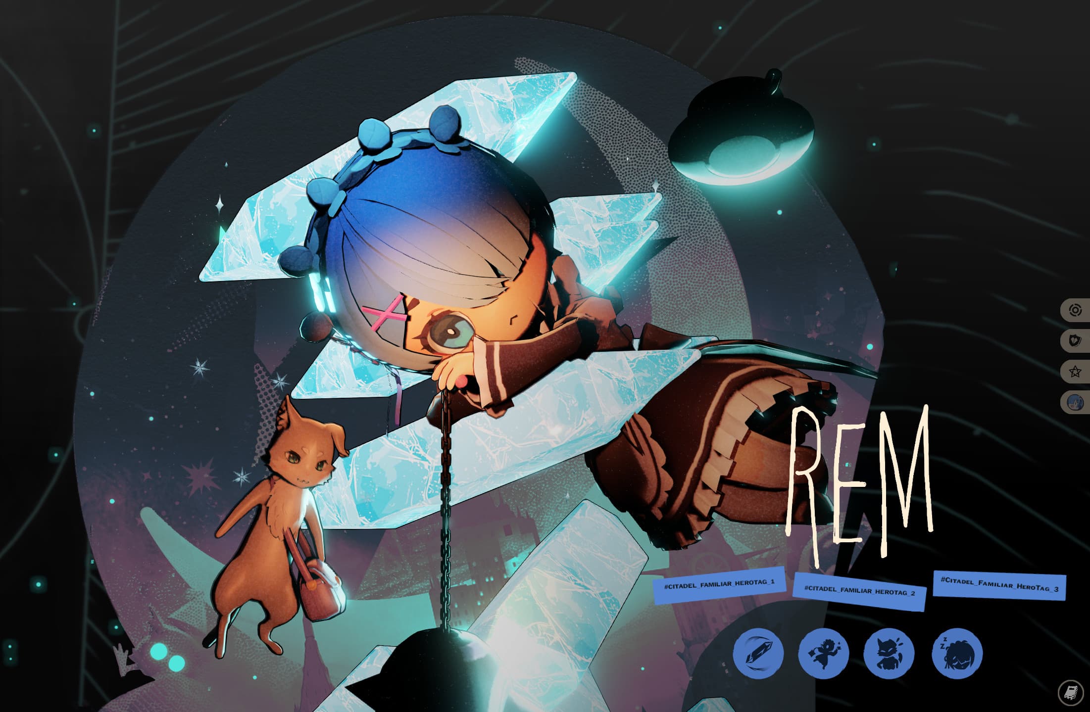 Literally Rem from Re:zero as Rem