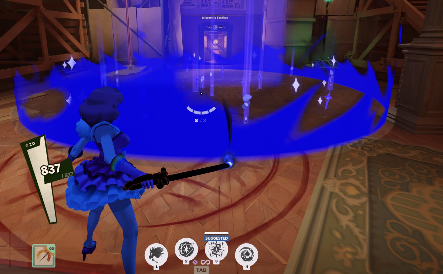 Black and Blue Celeste Particles