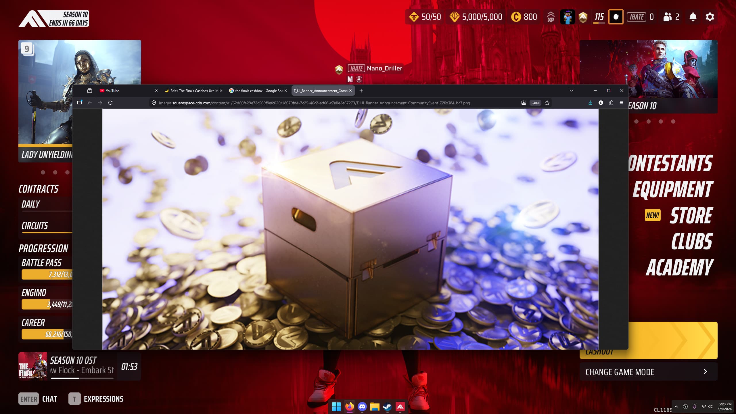 The Finals Cashbox Urn screenshot