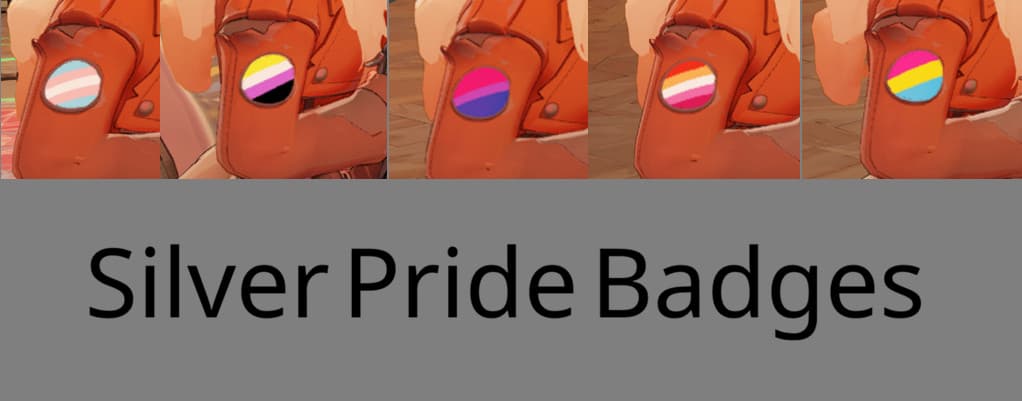 Silver Pride Sleeve Badges