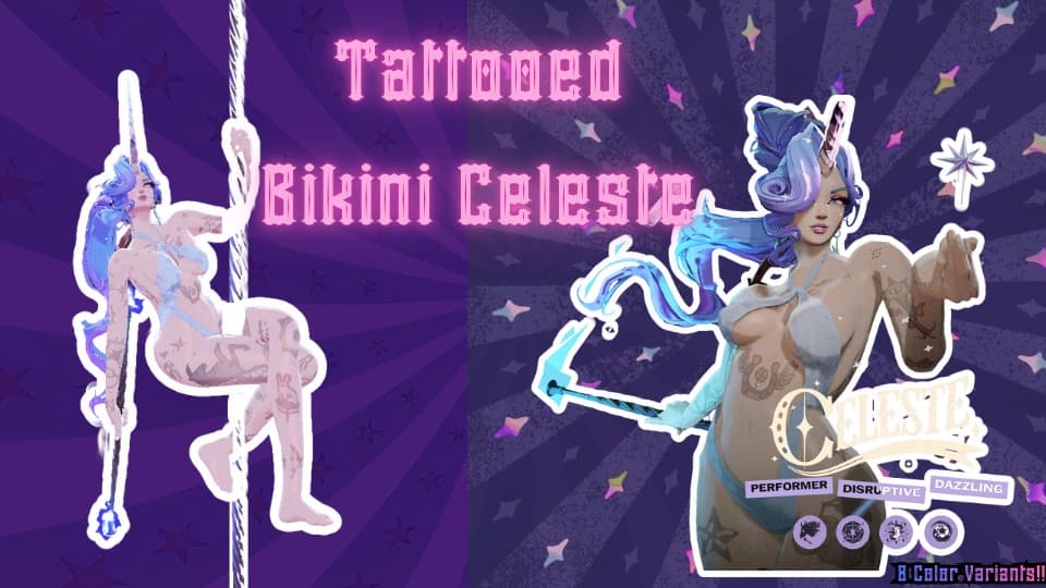 Tattooed Bikini Celeste screenshot
