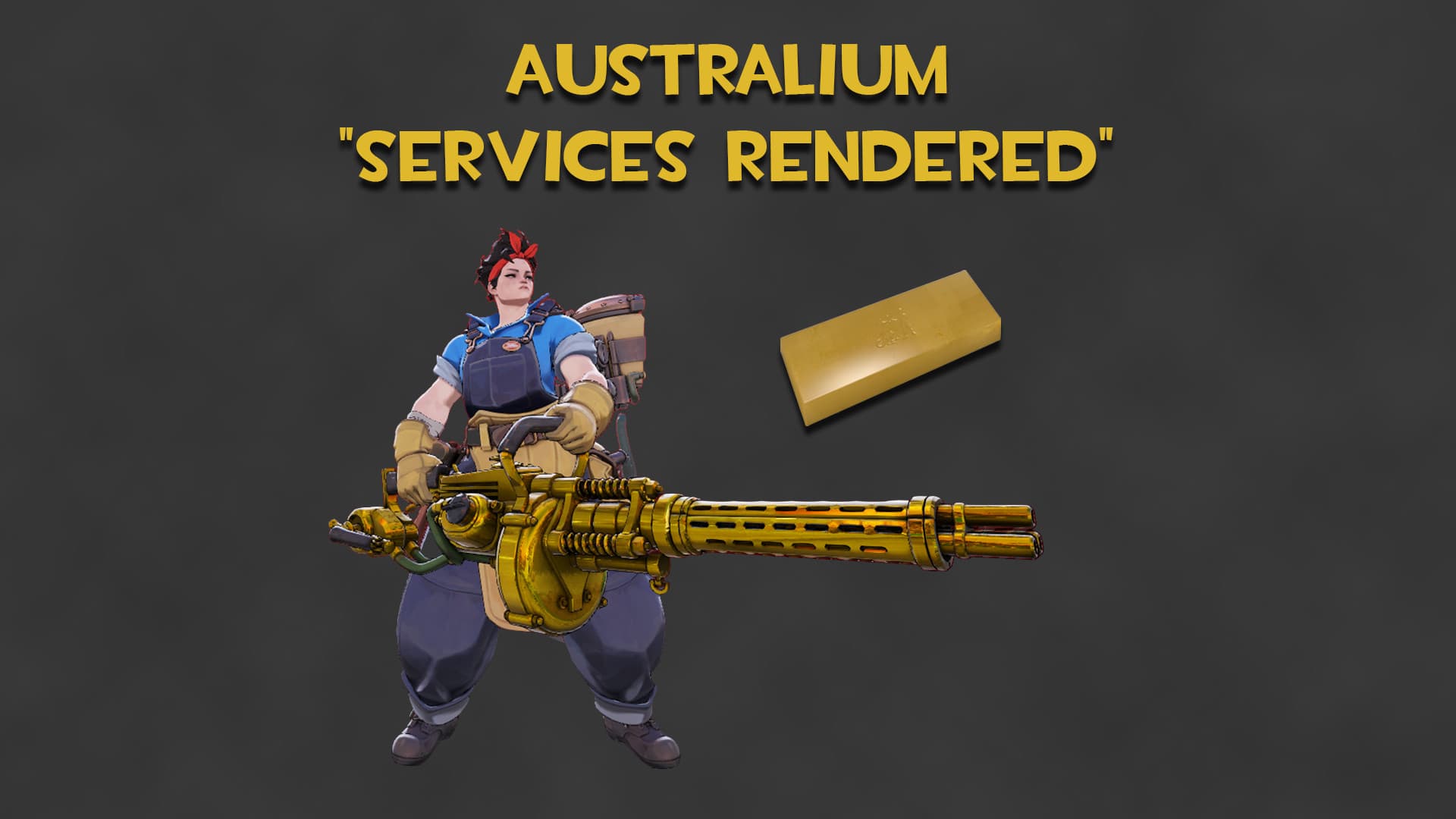 Australium "Services Rendered" (Gold McGinnis Gun)