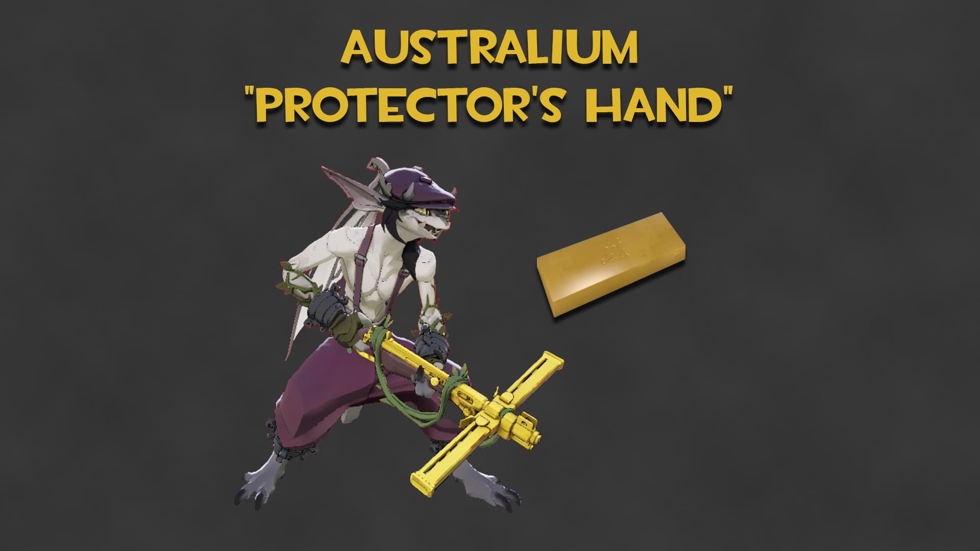 Australium "Protector's Hand" (Gold Ivy Gun)