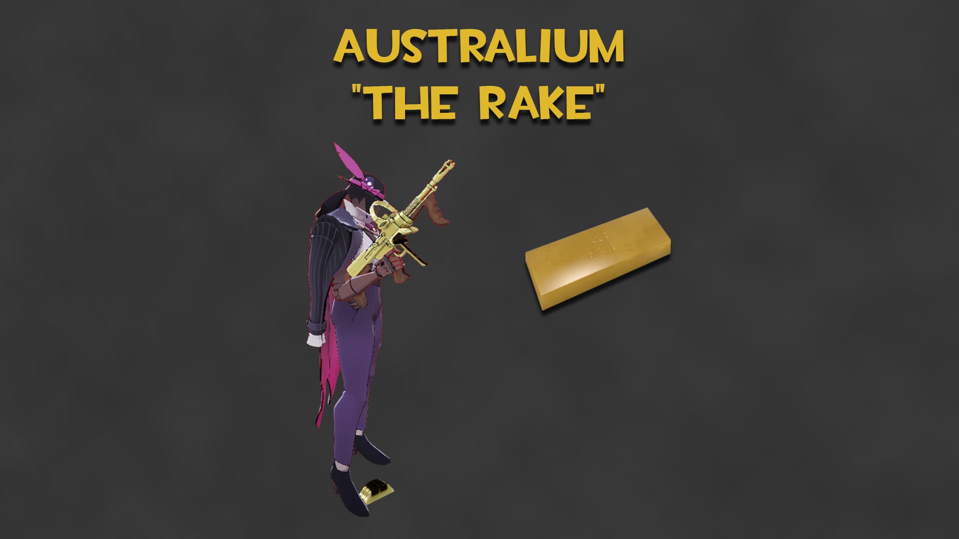Australium "The Rake" (Gold Wraith Gun)