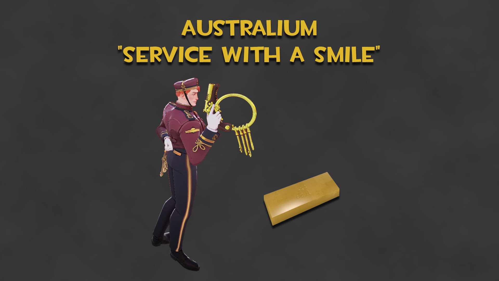 Australium "Service with a Smile" (Gold Doorman)
