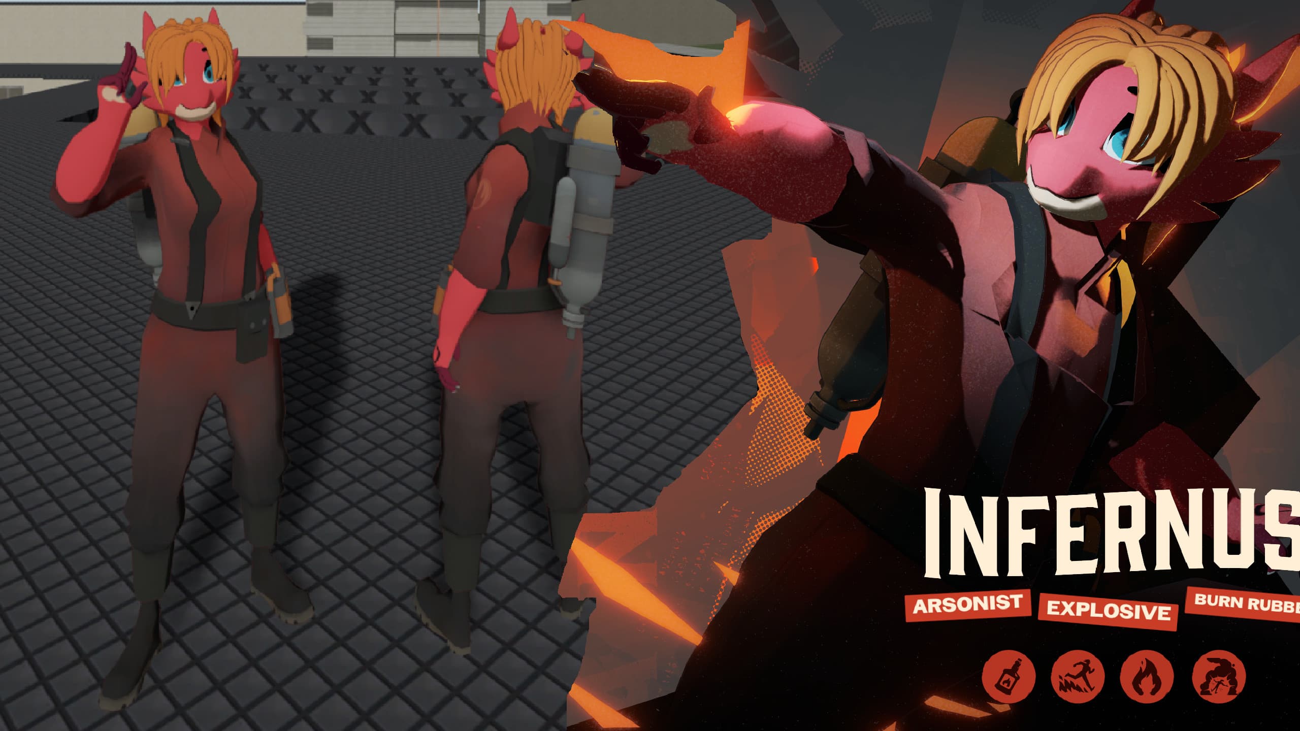 The Konfidant Pyro Infernus model swap