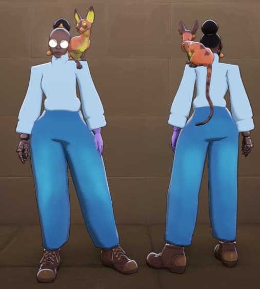 Calico in Jon Arbuckles fit + Ava Garfield recolor screenshot 2