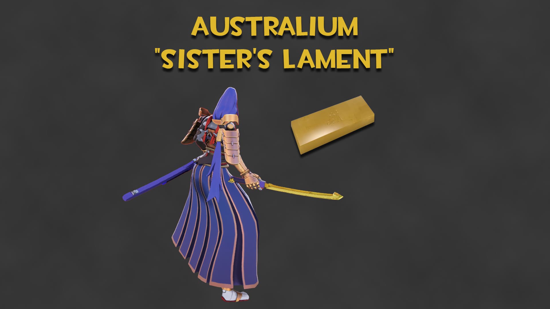 Australium "Sister's Lament" (Gold Yamato Sword)