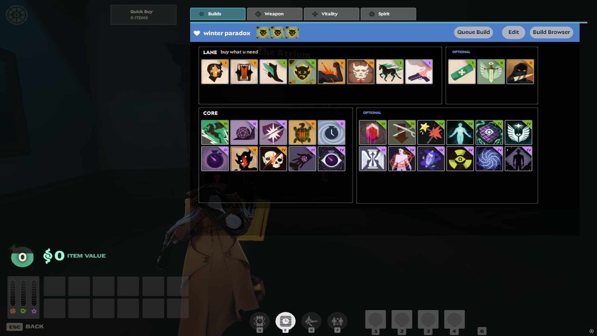 old UI (W.I.P) screenshot