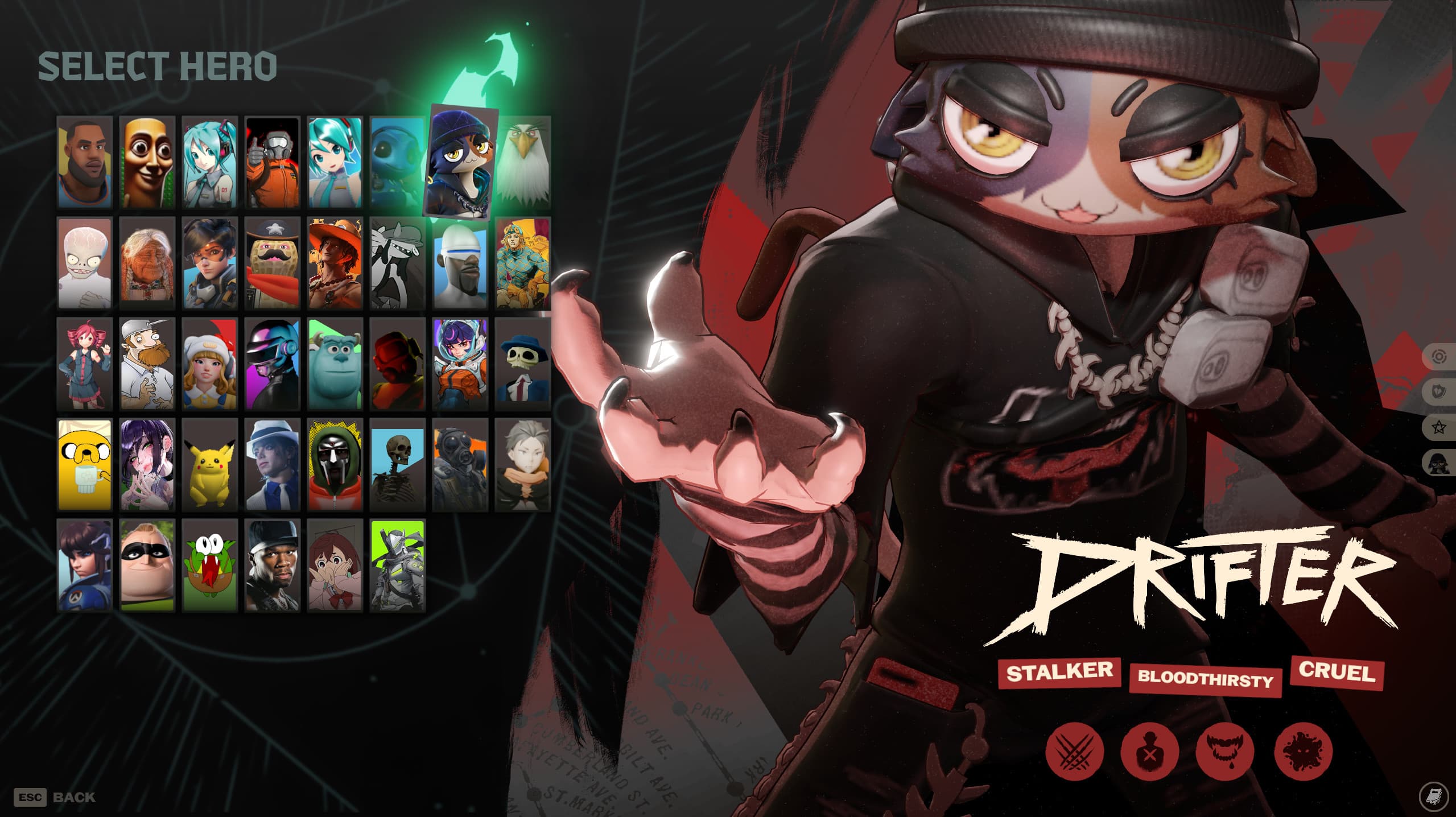 Meow Skulls (Fortnite) UI for Drifter