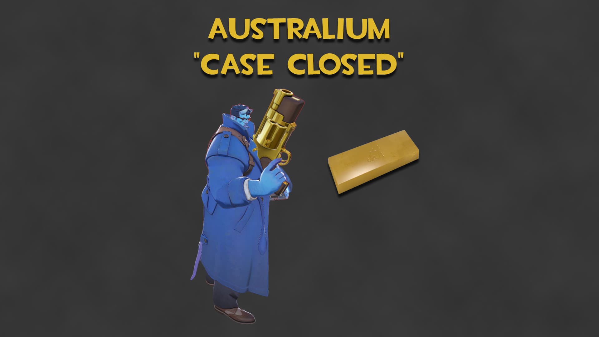 Australium "Case Closed" (Gold Abrams Gun)