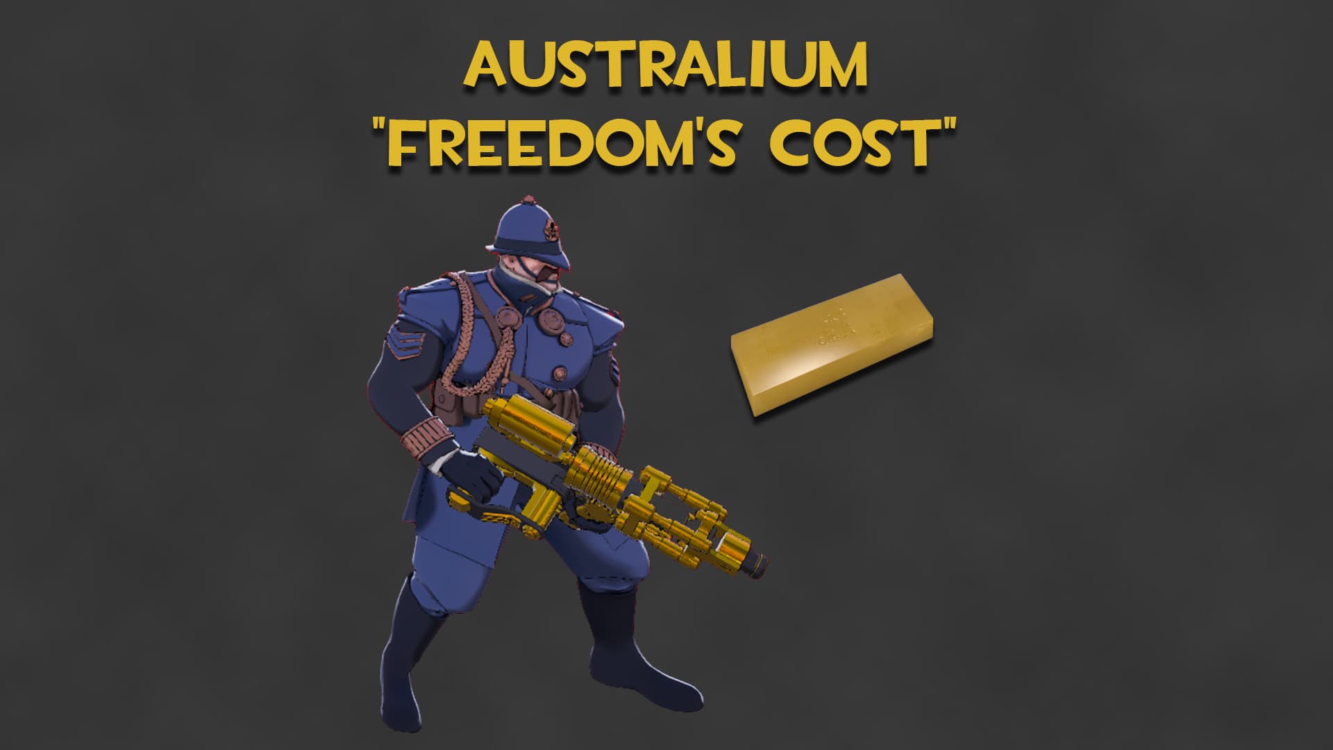 Australium "Freedom's Cost" (Gold Warden Gun)