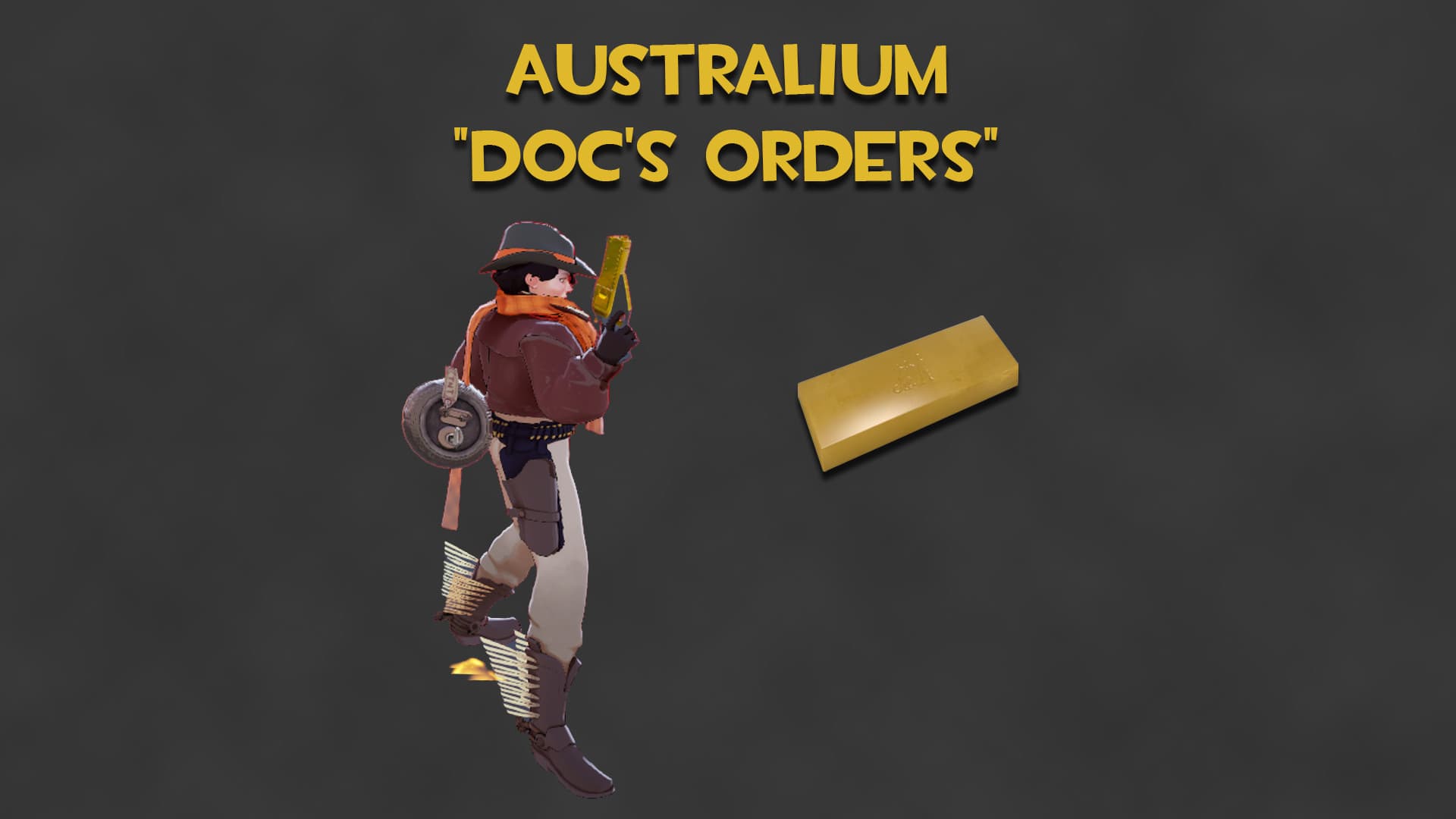 Australium "Doc's Orders" (Gold Holliday Gun)