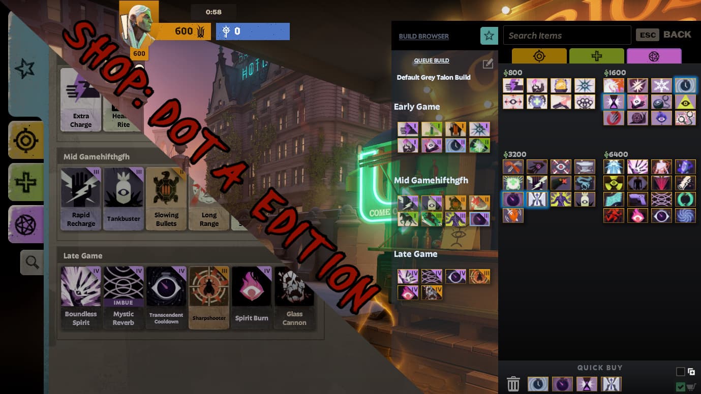Deadlock Shop: Dota Edition screenshot