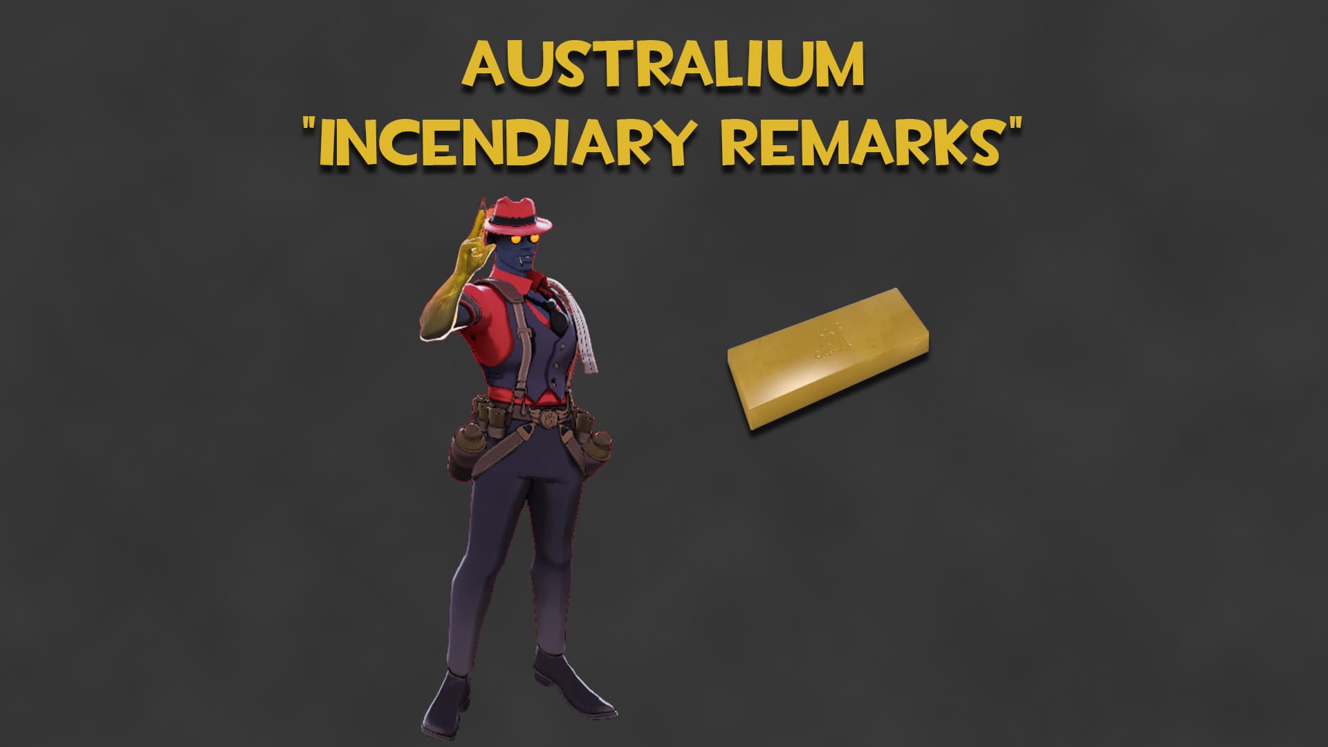 Australium "Incendiary Remarks" (Gold Infernus)