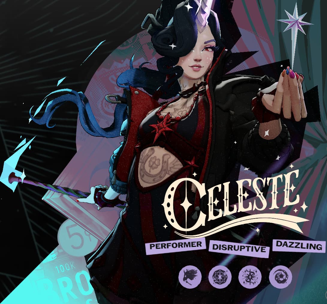 Black & Red Celeste