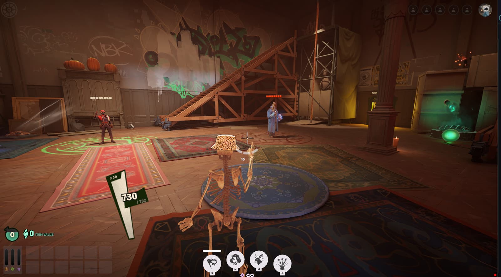 Sinclair but is skeleton with Leopard Hat screenshot 2