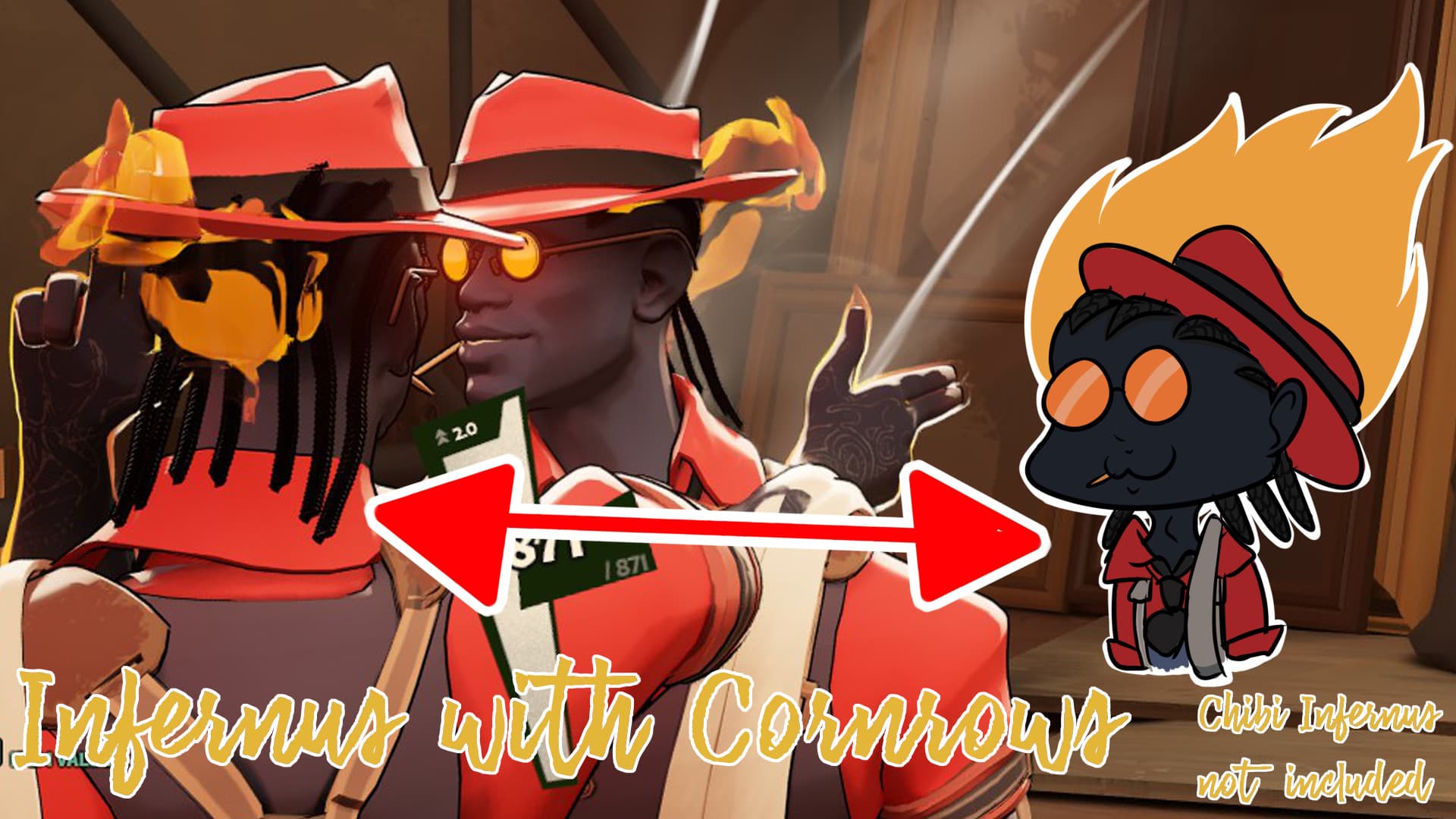 Infernus with cornrows