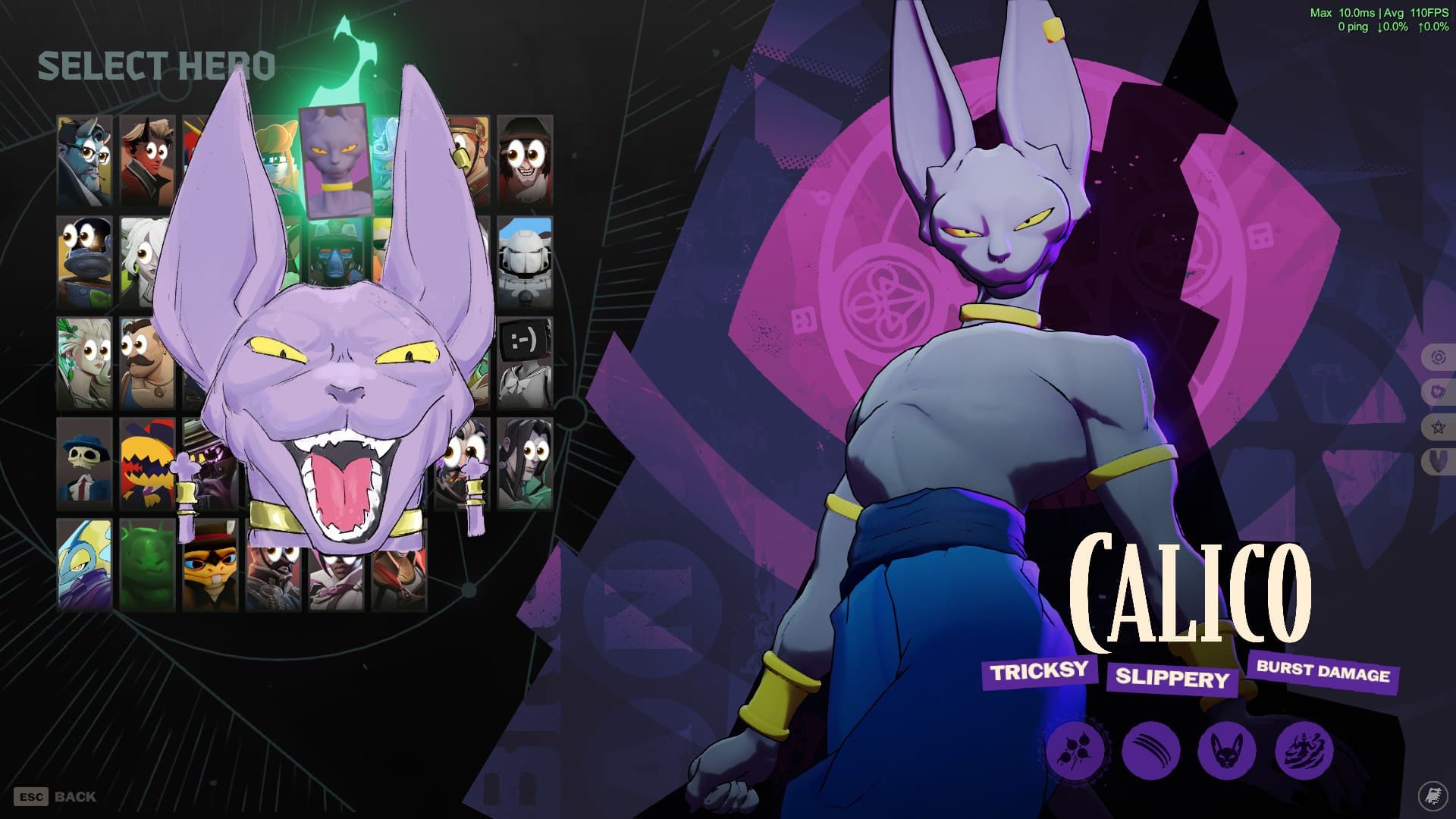 Lord Beerus Over Calico (Dragon Ball)