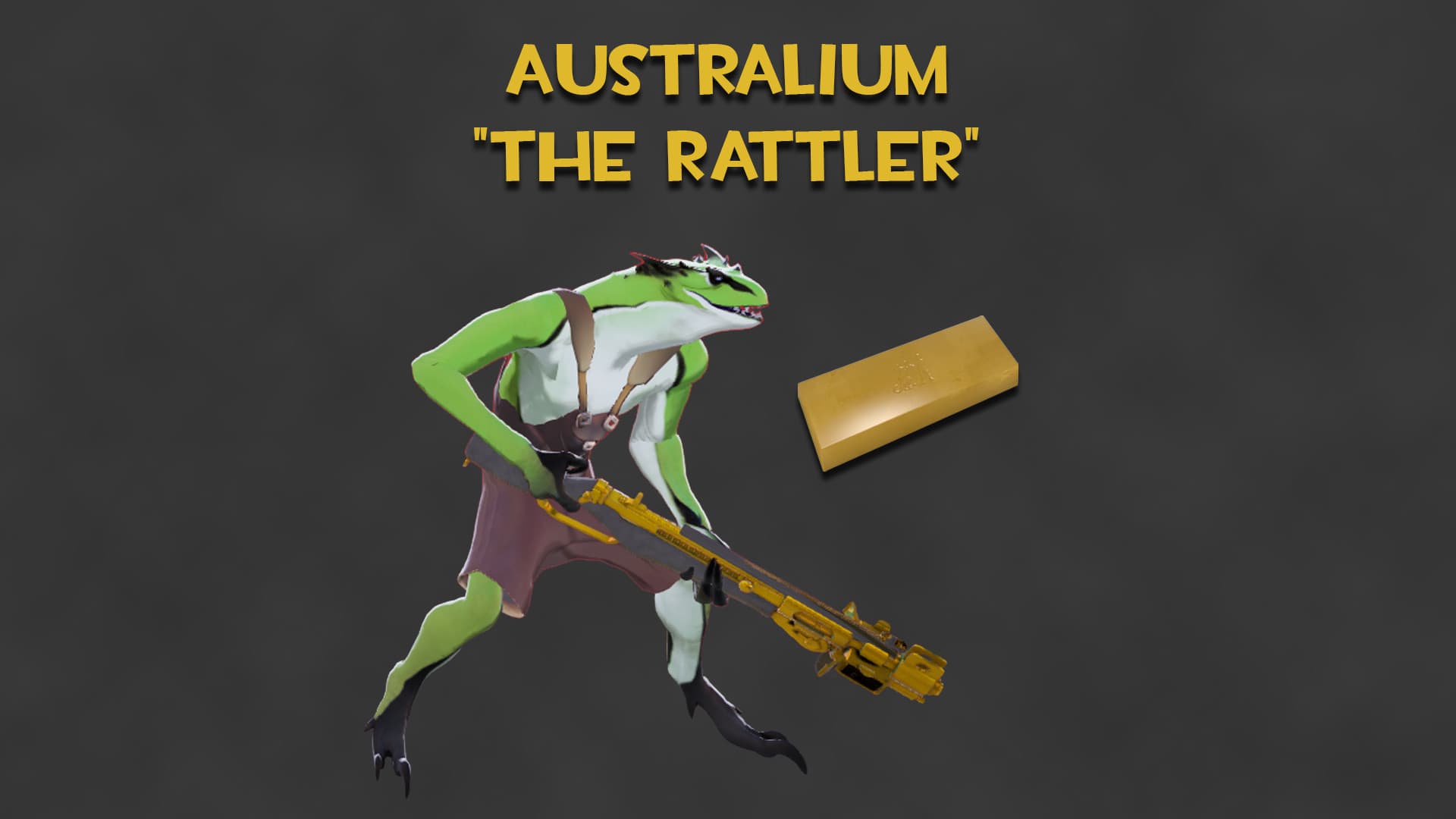 Australium "The Rattler" (Gold Vyper Gun)