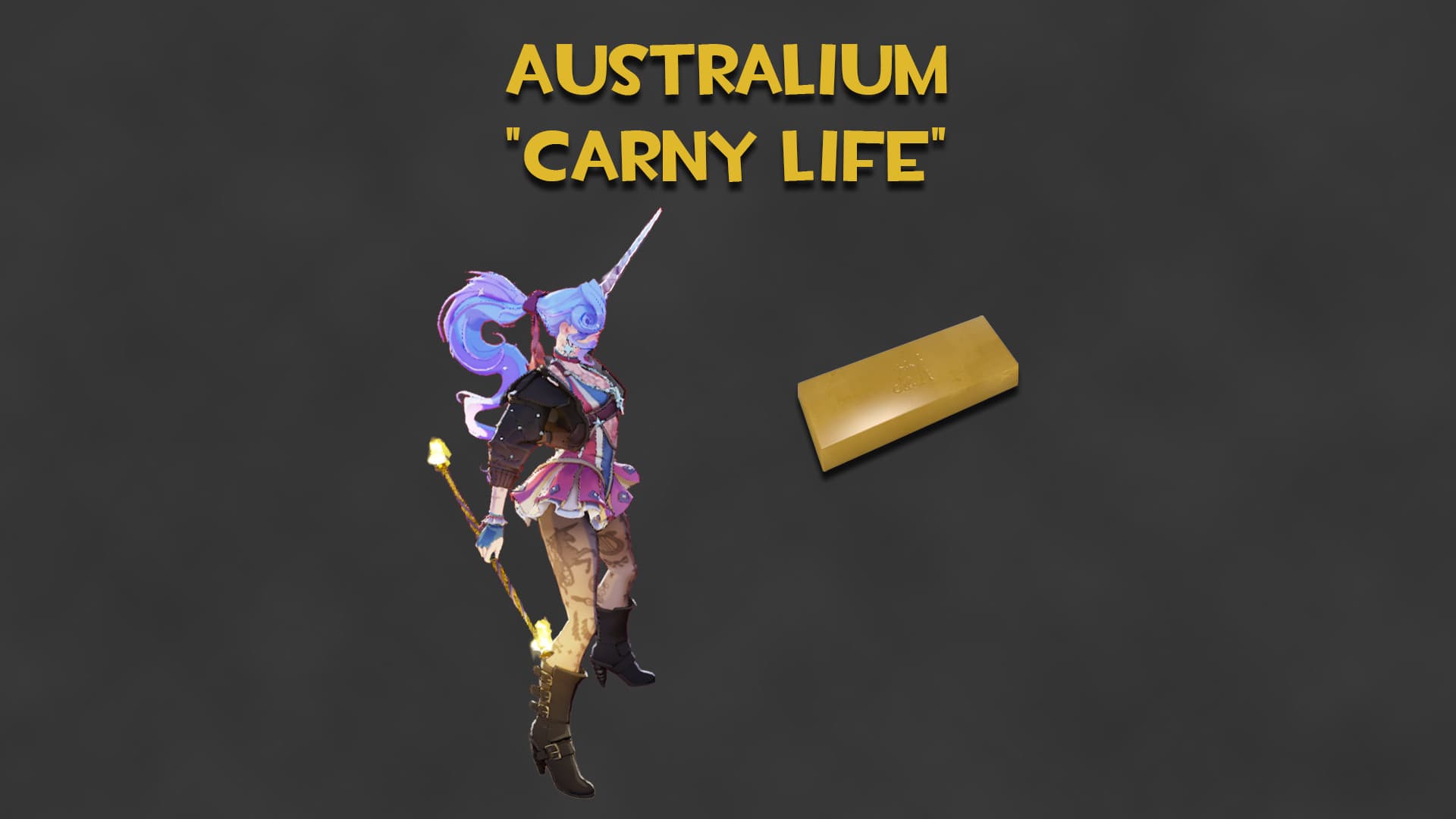 Australium "Carny Life" (Gold Celeste Wand)