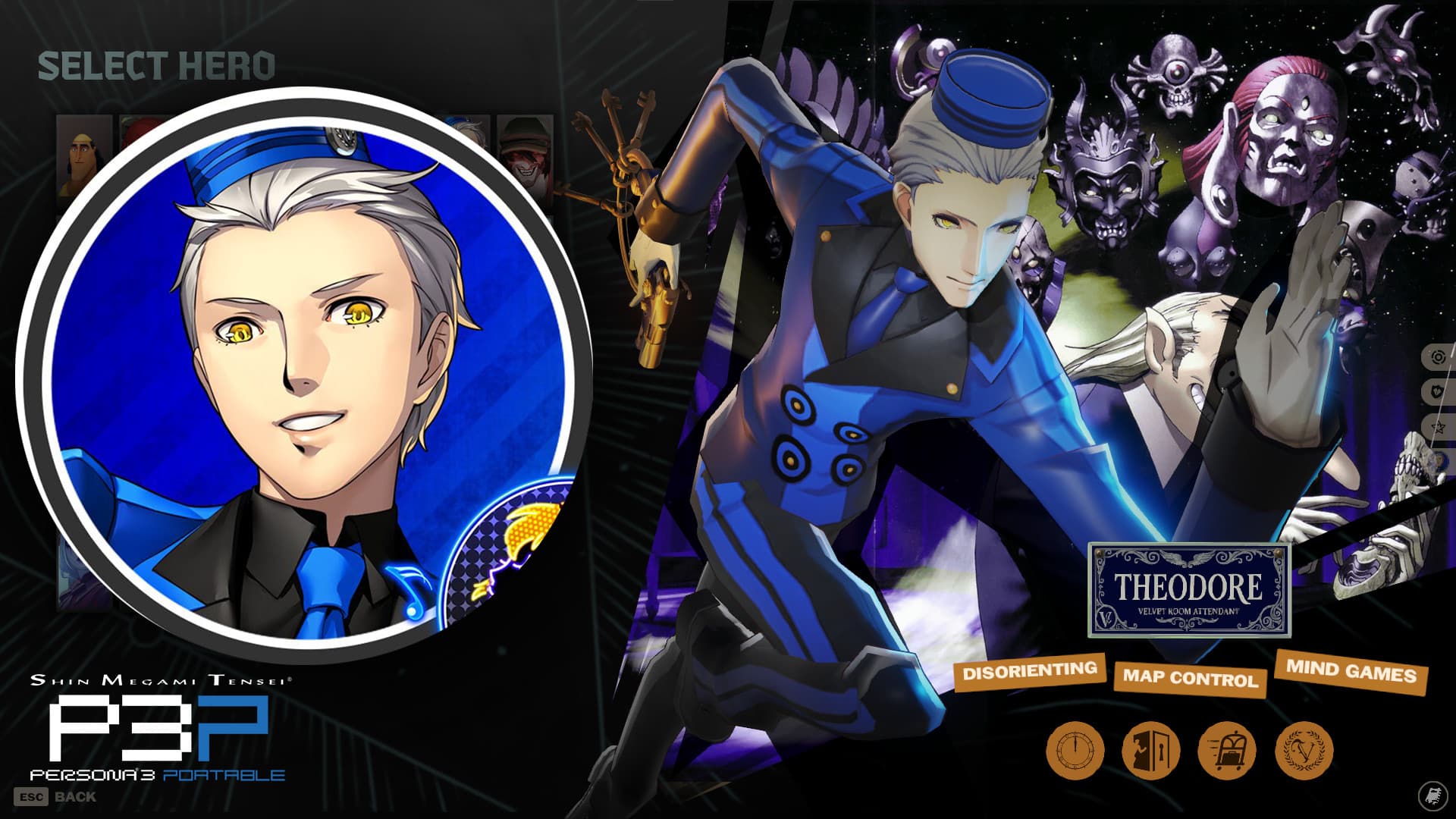 Theodore as Doorman (Persona 3)
