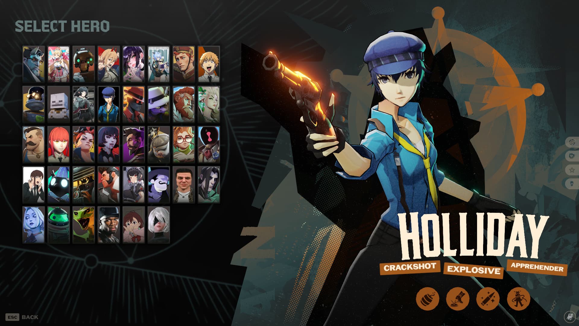 Naoto Shirogane over Holiday + icons screenshot