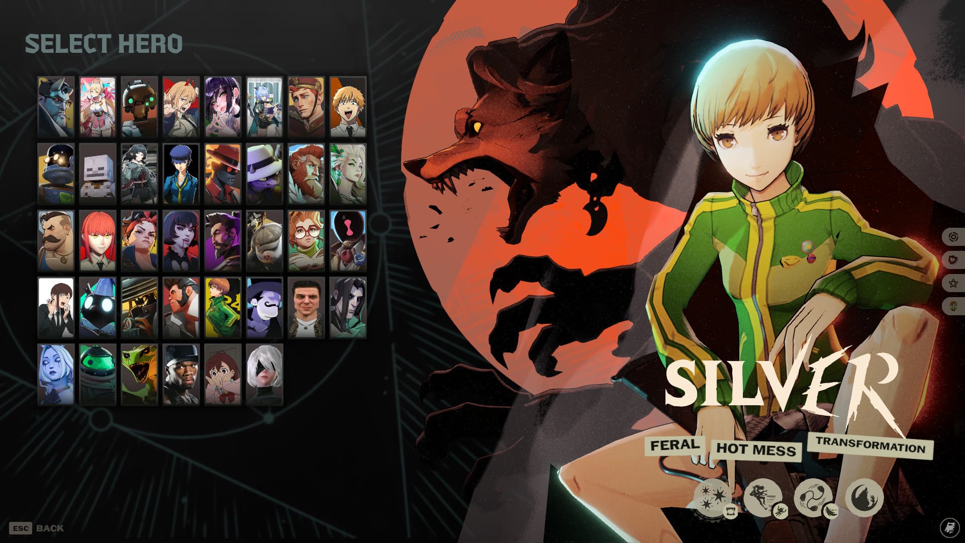 Chie Satonaka over Silver