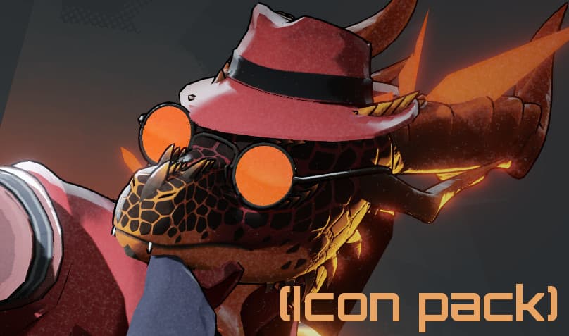 Red dragon infernus icon pack screenshot