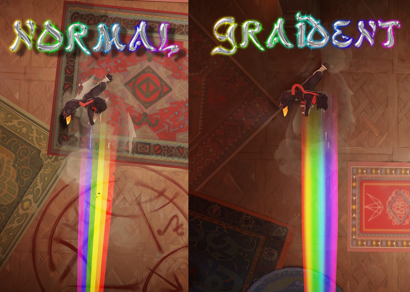 Rainbow Trails + Jump Rings screenshot 2