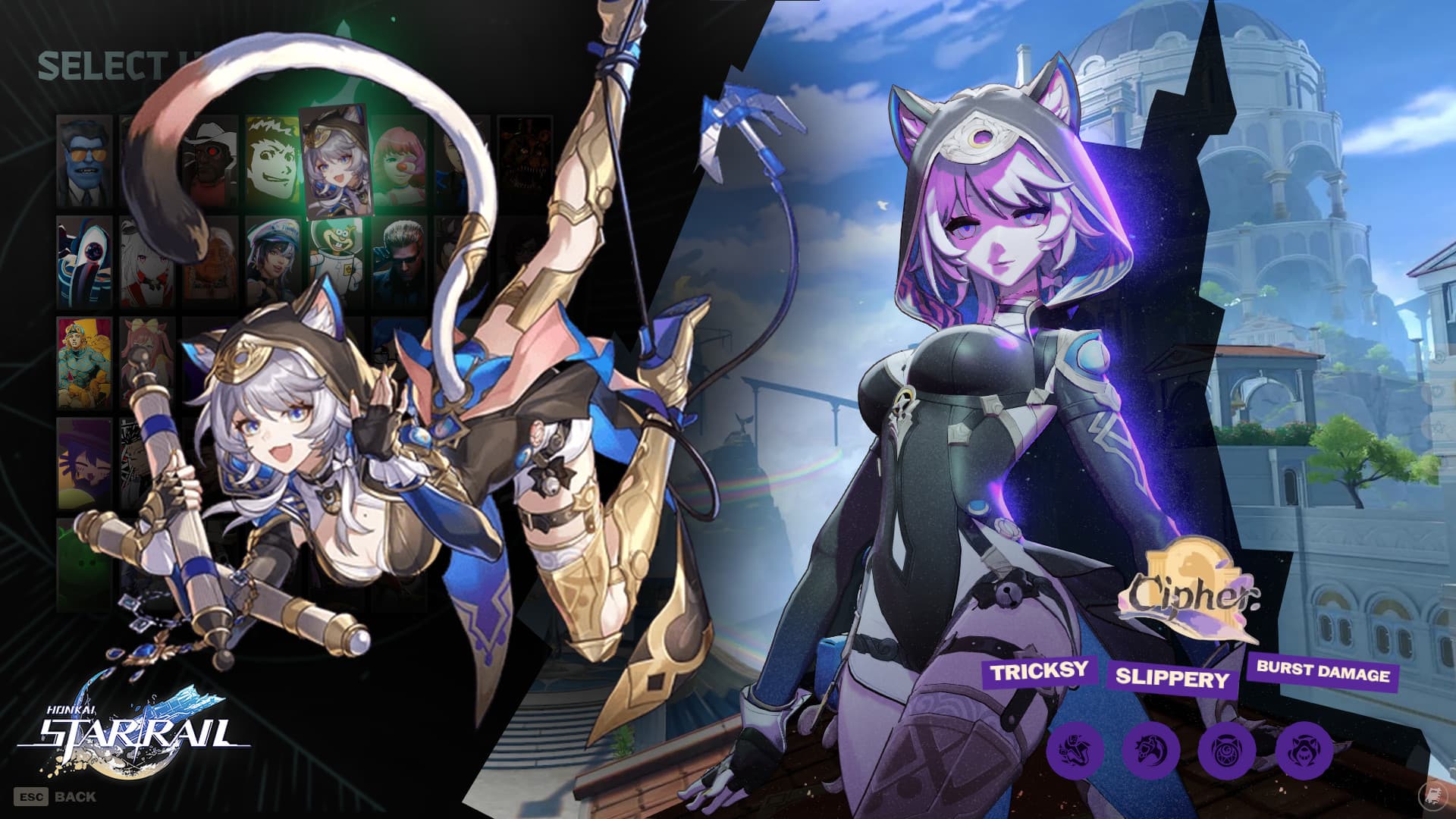 Cipher as Calico (Honkai Star Rail)